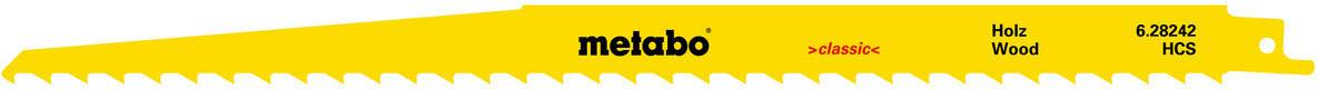 Metabo 628242000 Lames de scie sabre Metabo 5, bois 300 5 pc(s)