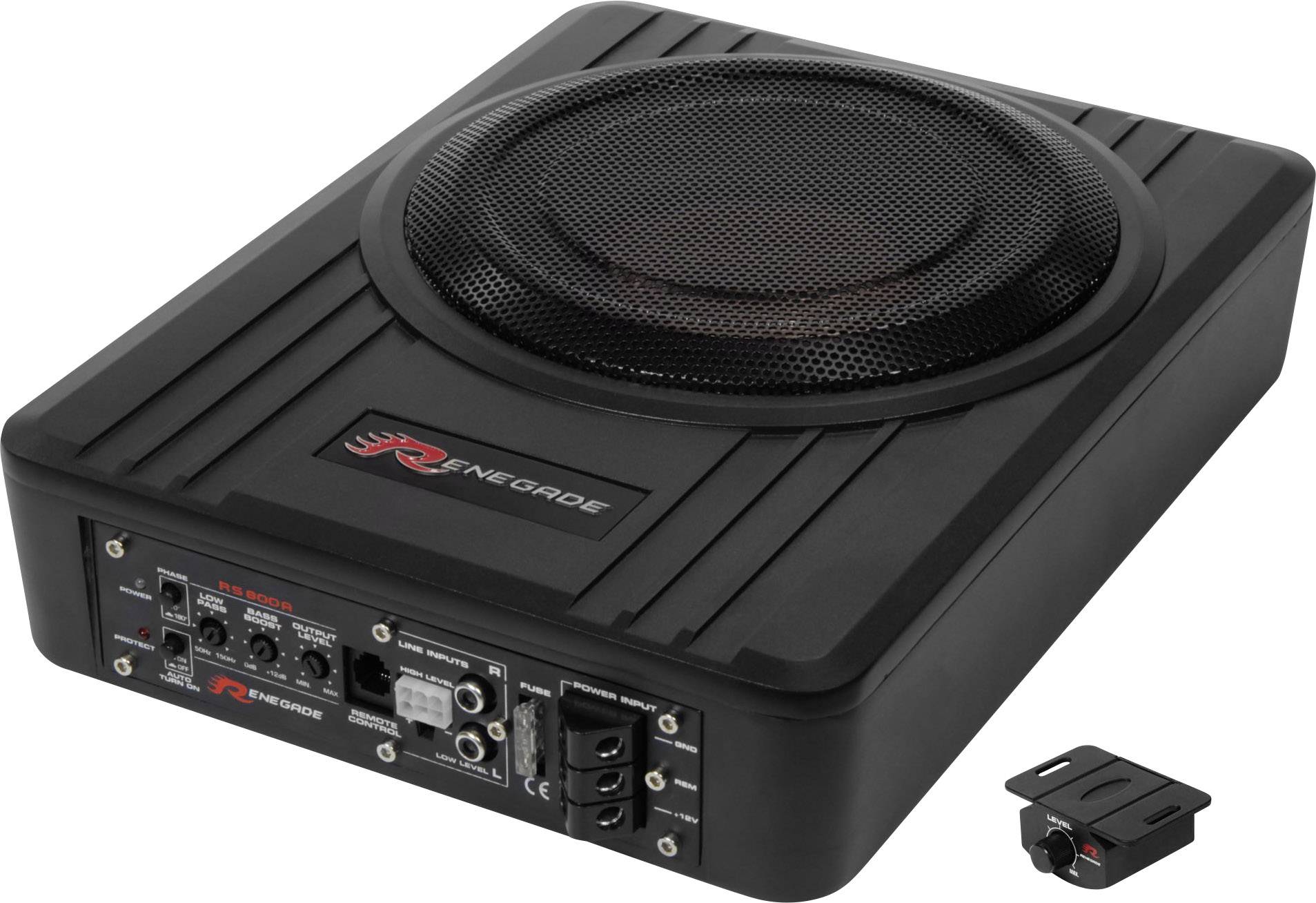 Renegade RS800A Subwoofer actif pour auto 200 W
