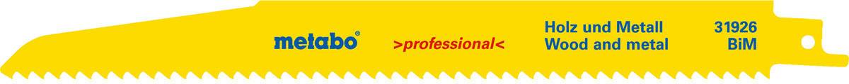 Metabo 631926000 Metabo 5 lames de scie sabre 225 5 pc(s)
