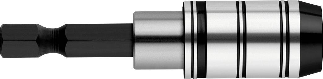 Adaptateur de douille métallique avec tige hexagonale, présenté sur fond blanc