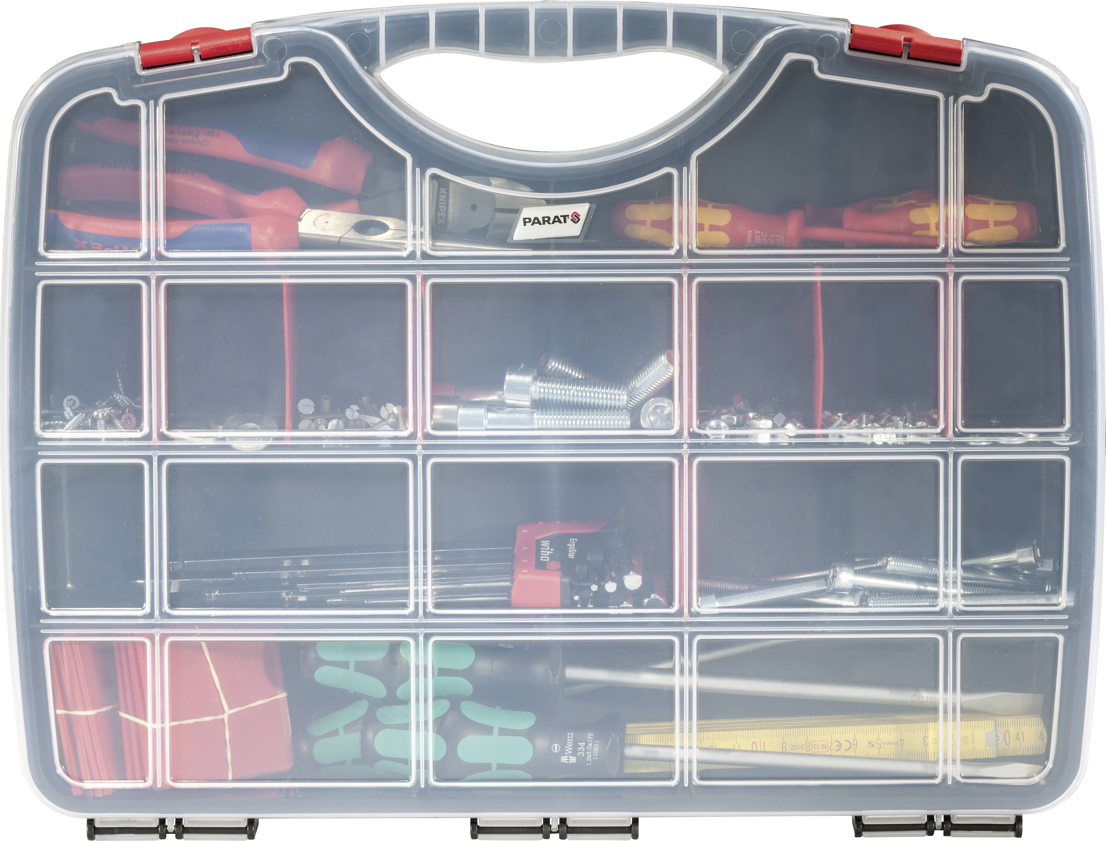 Parat PROFI-LINE Organize S Coffret de rangement (l x H x P) 460 x 355 x 80 mm Nombre de compartiments: 26 Contenu 1 pc(s)