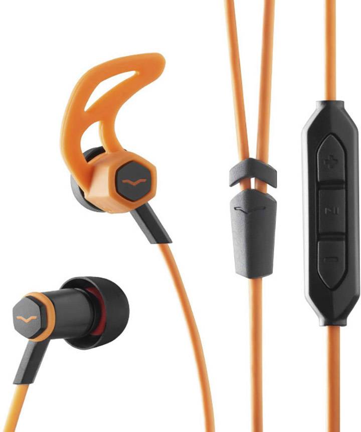 V Moda Forza Sport In Ear Kopfhörer In Ear Headset, High-Resolution Audio, Lautstärkeregelung, Schw