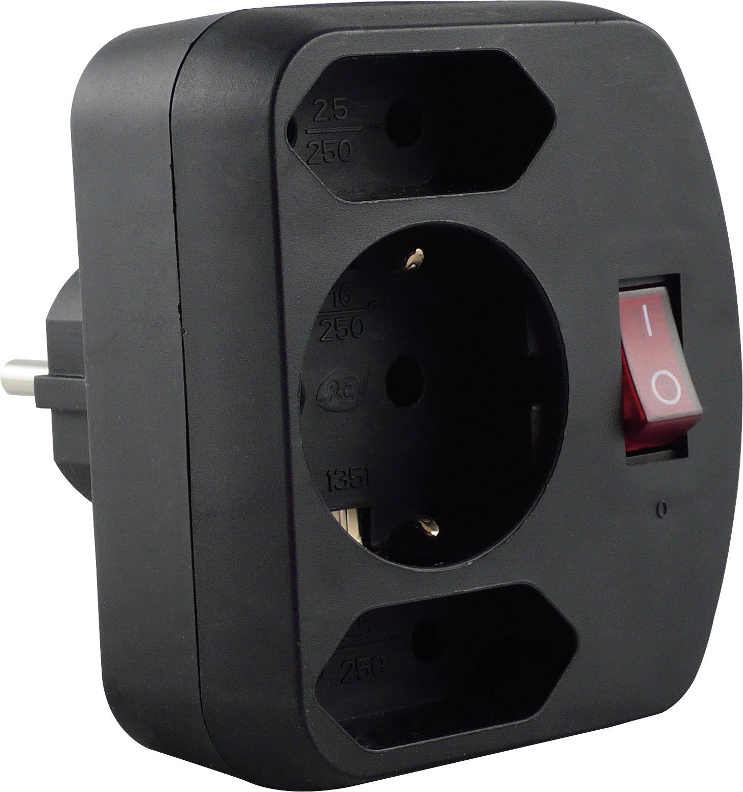 REV 00135171 Bloc multiprise noir