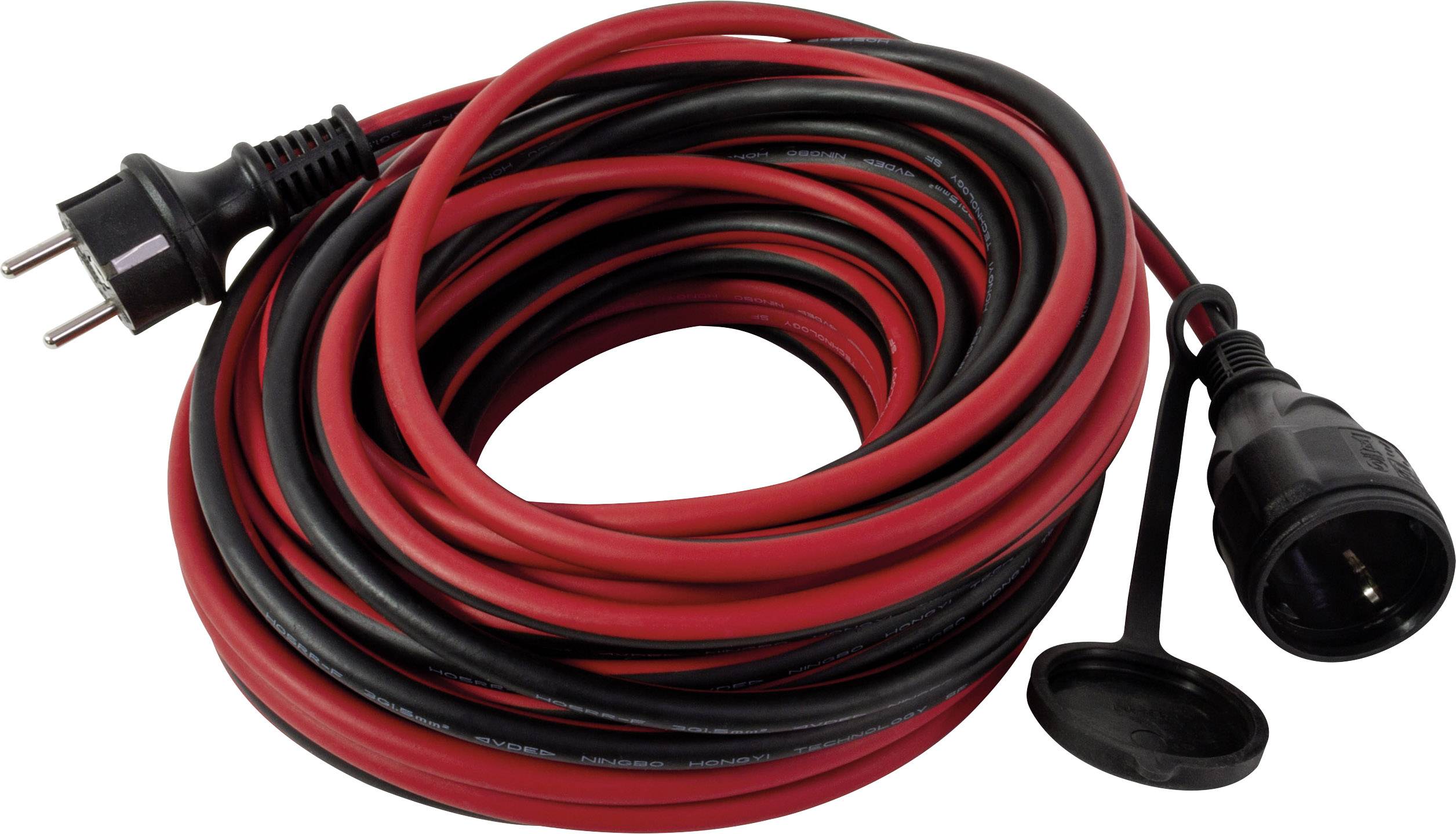 REV 0017050614 alimentation Rallonge 16 A rouge, noir 5.00 m H05RR-F 3F 3G 1,5 mm²