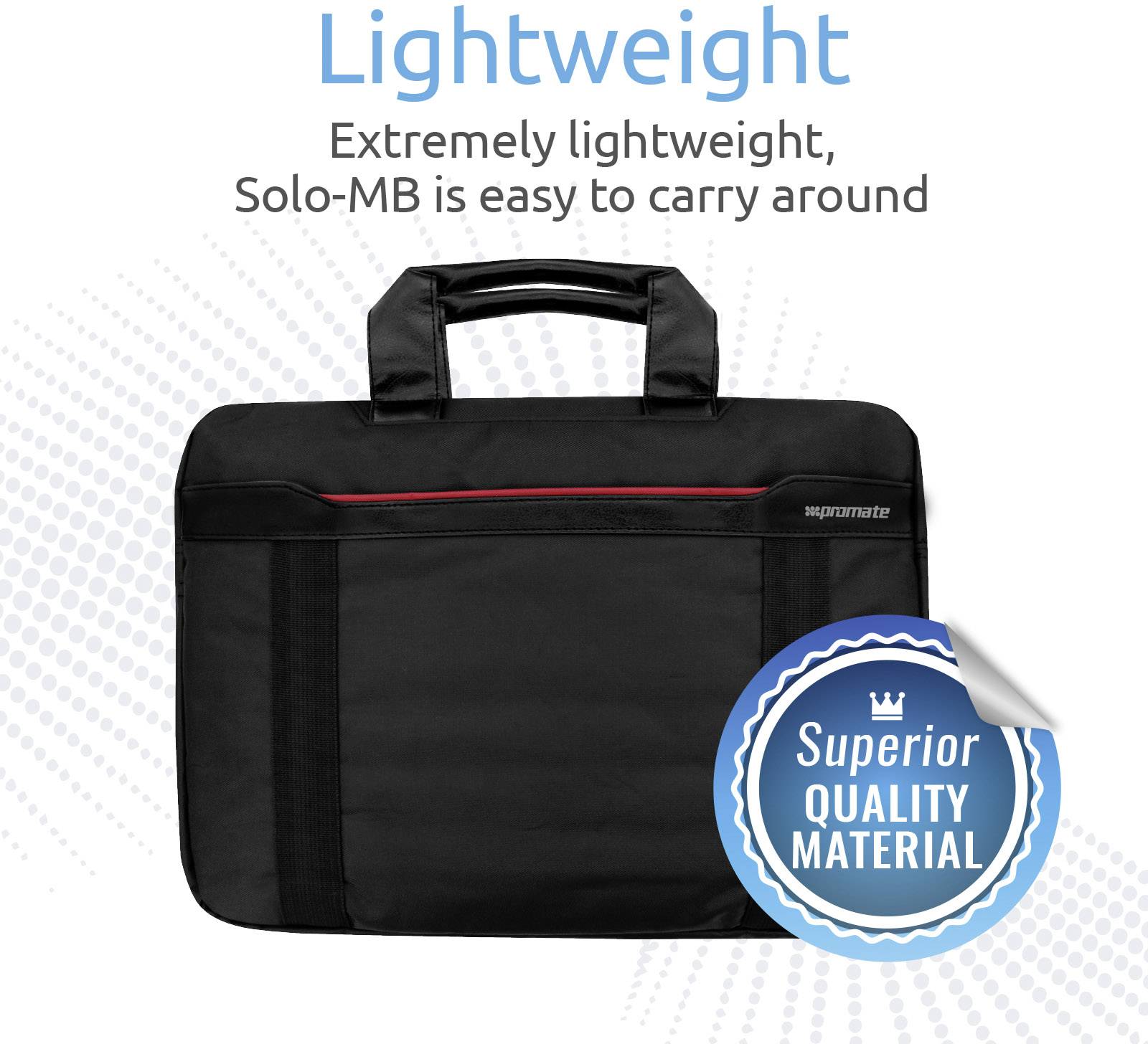 Pro Mate Tasche Solo-MB Schwarz, Rot SoloMB