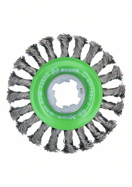 Bosch Accessories Brosse à disque Heavy for inox X-LOCK, avec poignée, inoxydable, 115 mm, 0,5 mm 2608620733 1 pc(s)