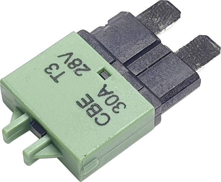 Hansor Circuit Breaker Standard, type 3, Manual Reset, 30A CBE3 Series 30A Disjoncteur pour fusible plat standard 30 A vert