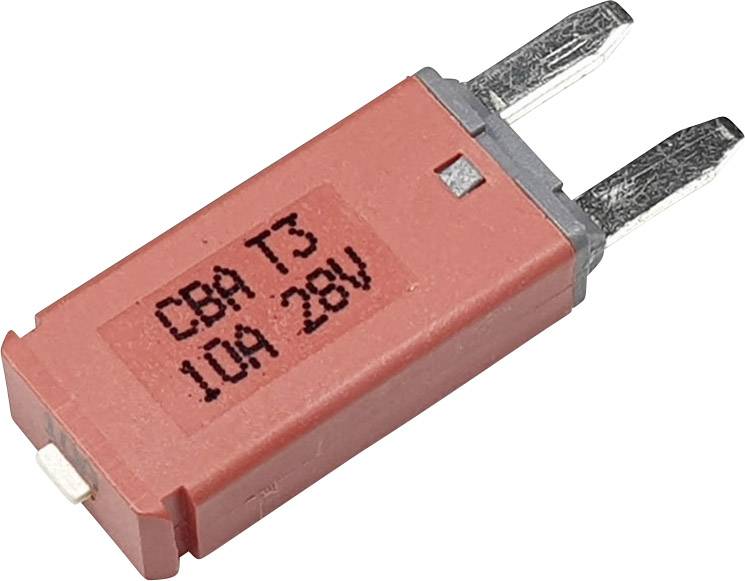 Hansor Circuit Breaker Mini, type 3. Manual Reset, 10A CBA3 Series 10A Disjoncteur pour fusible plat standard 10 A rouge 1 pc(s)