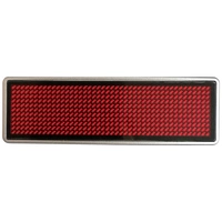 Badge porte-noms LED 125906 rouge 44 x 11 Pixel (l x H x P) 93 x 30 x 6 mm 1 pc(s) Badge porte-noms LED 125906 rouge 44 x 11 Pixel (l x H x P) 93 x 30 x 6 mm 1 pc(s)