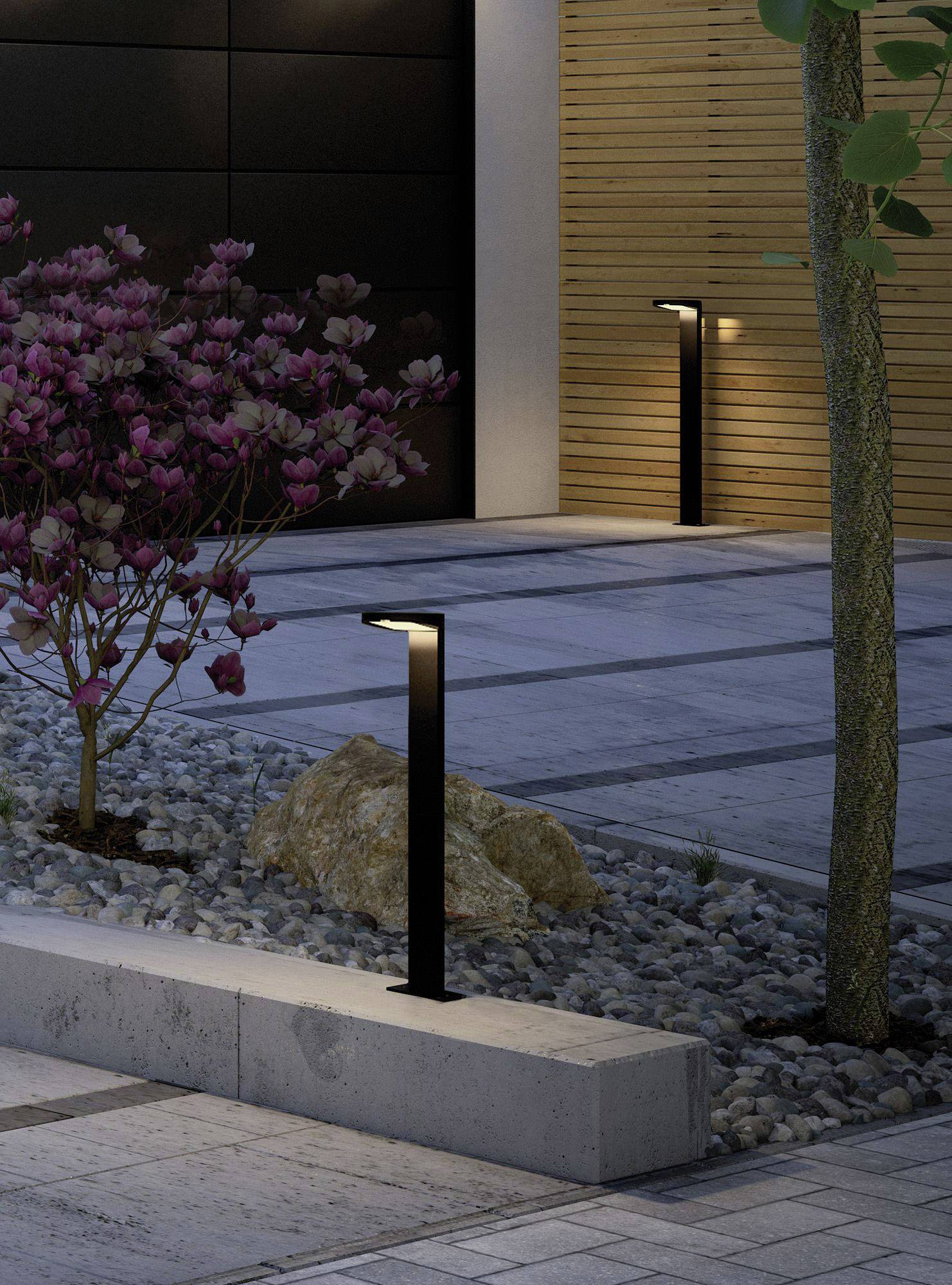 Paulmann 94249 Ryse Lampadaire d'extérieur solaire avec détecteur de mouvements 1.2 W blanc chaud anthracite