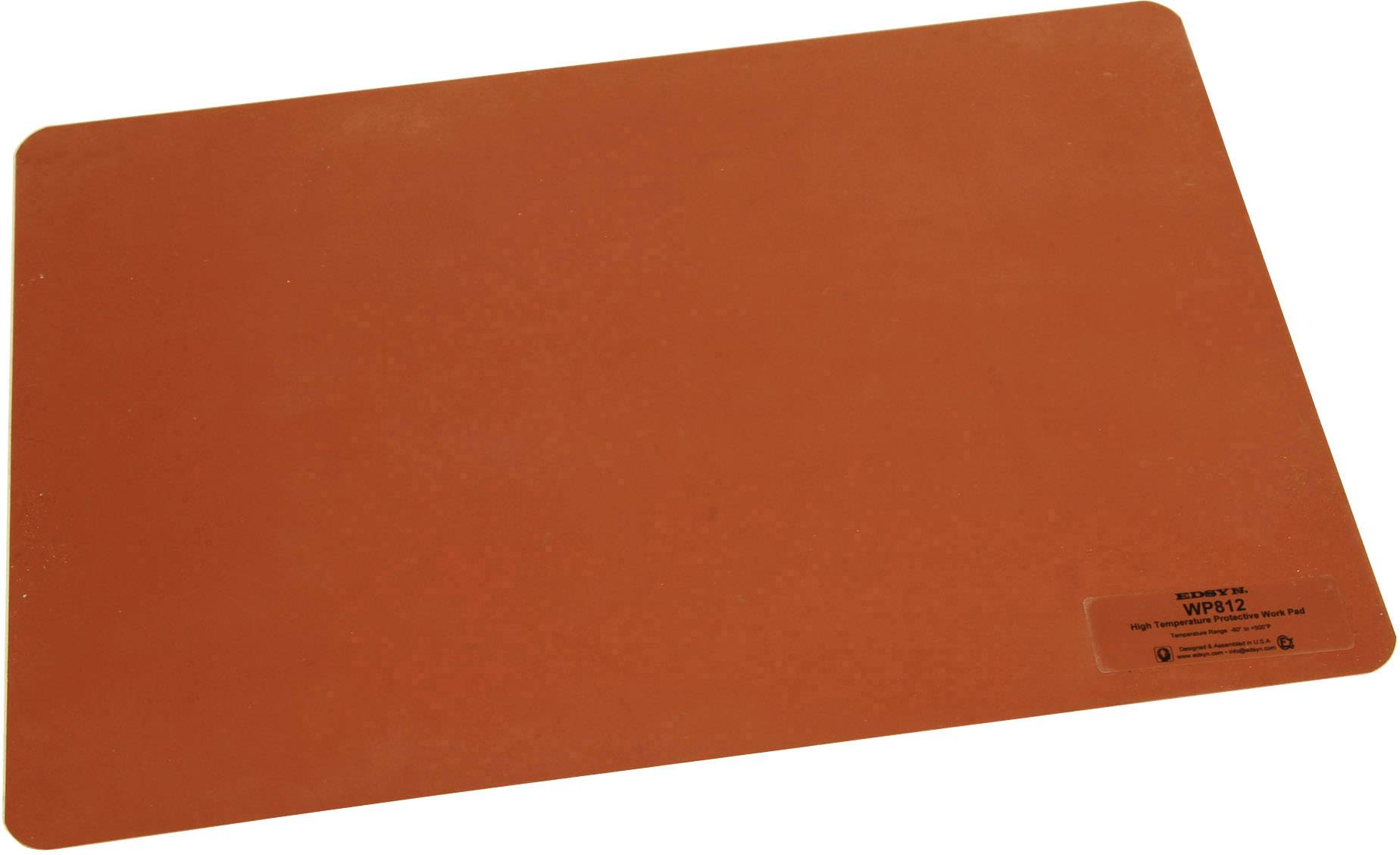 Une planche à découper rectangulaire en plastique orange.