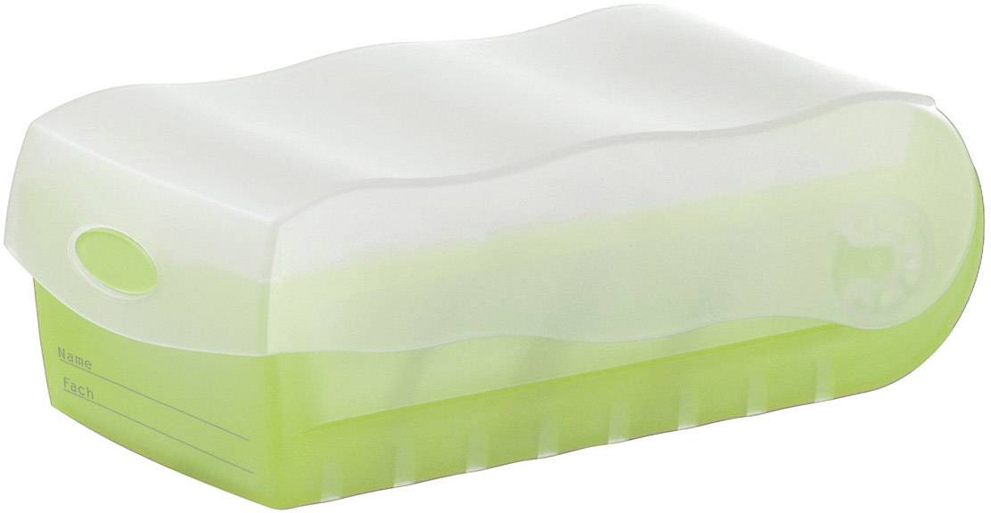 HAN CROCO 997-603 Fichier vert, translucide nombre maximum de cartes: 900 cartes A7 horizontal avec 100 cartes lignées