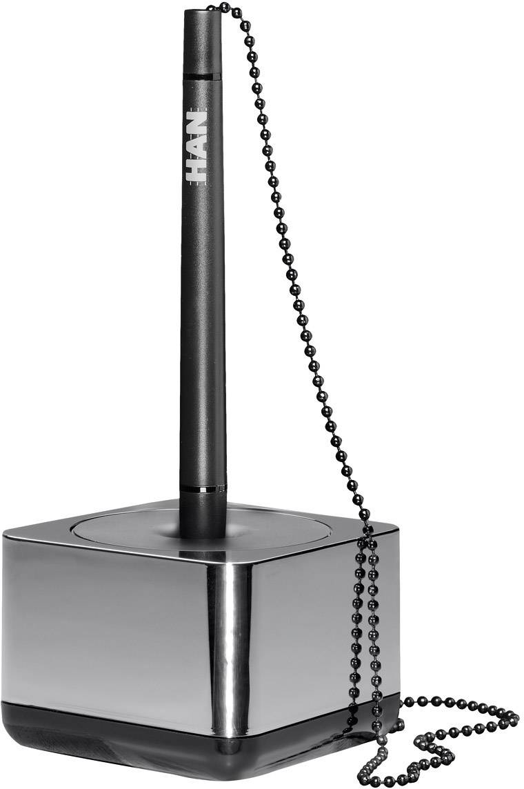HAN Socle pour stylo-bille i-LINE 27651-88 chrome, noir 1 pc(s)