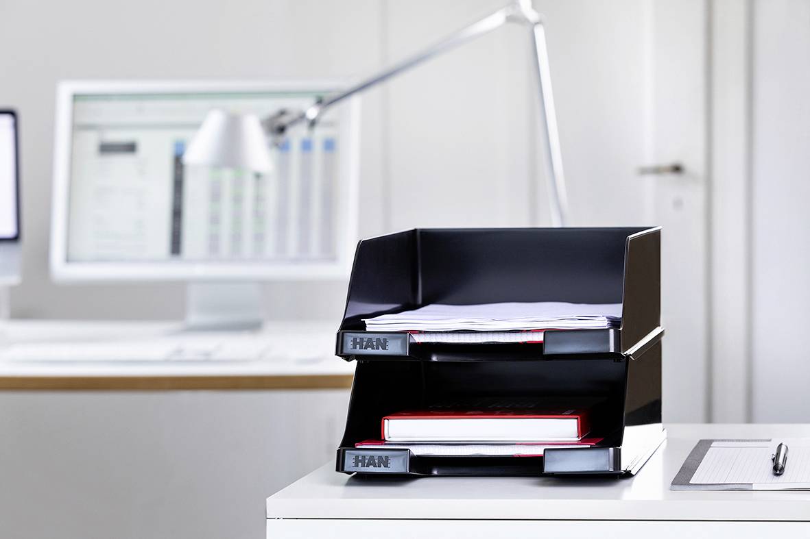 HAN 1047-13 KLASSIK XXL Bac à courrier DIN A4, DIN C4 noir 1 pc(s)