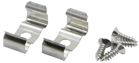 LEDmaxx LCV11 LEDconnect Clips de fixation (plats) jeu de 2 acier inoxydable