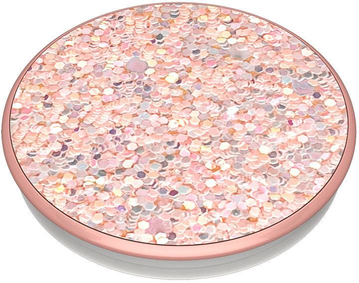 POPSOCKETS Sparkle Rose Support pour téléphone portable rose, effet scintillant