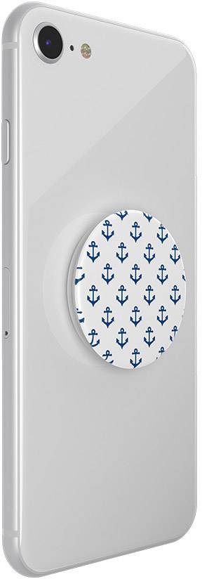 POPSOCKETS Anchors Away White Support pour téléphone portable noir, blanc