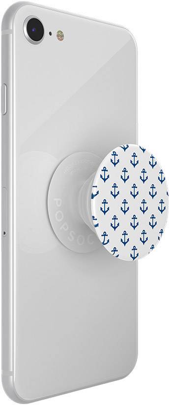 POPSOCKETS Anchors Away White Support pour téléphone portable noir, blanc