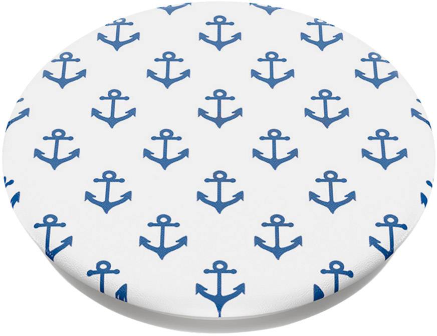 POPSOCKETS Anchors Away White Support pour téléphone portable noir, blanc