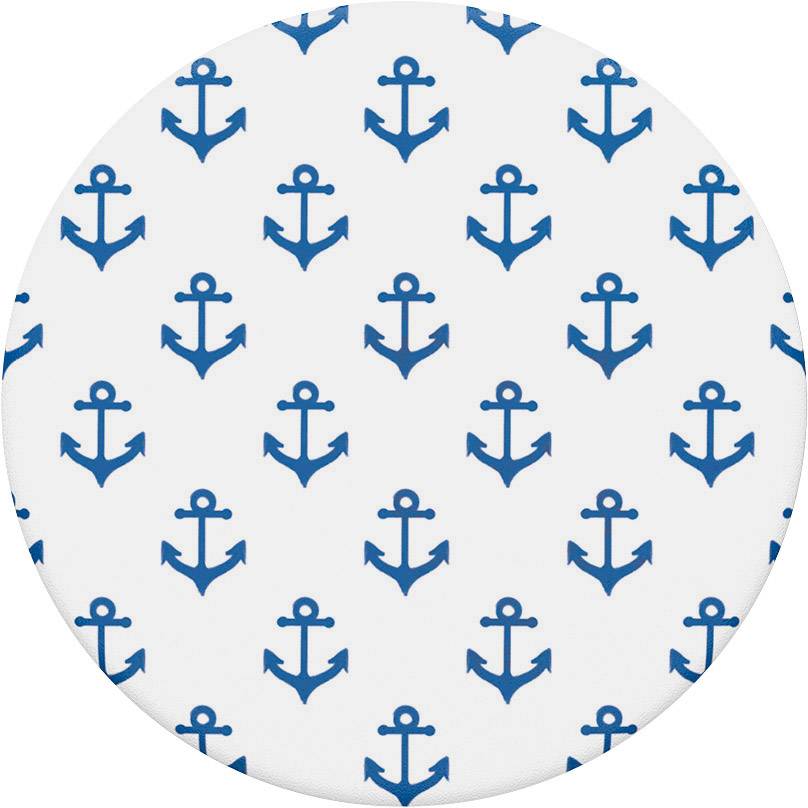 POPSOCKETS Anchors Away White Support pour téléphone portable noir, blanc