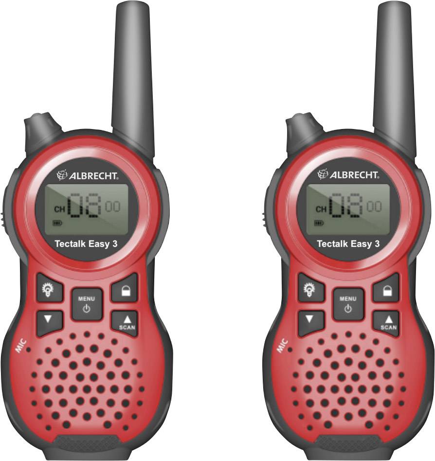Albrecht Tectalk Easy 3 29642 Talkie-walkie PMR jeu de 2