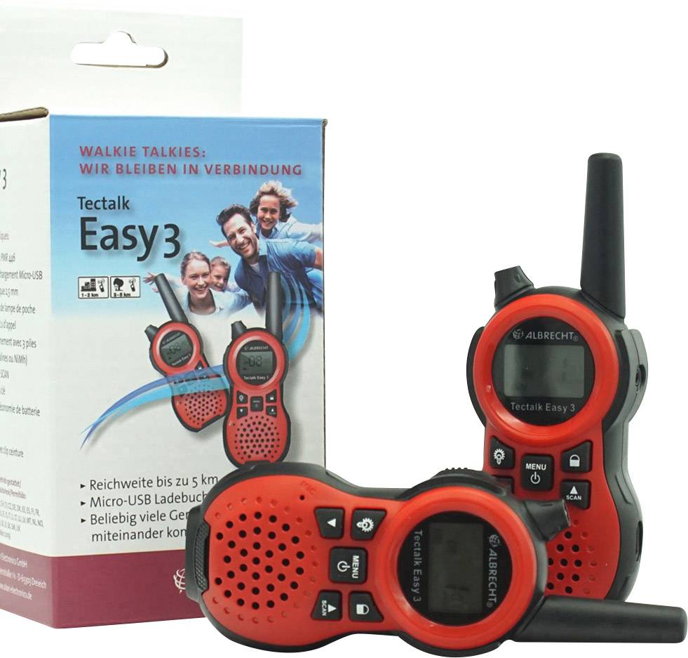 Albrecht Tectalk Easy 3 29642 Talkie-walkie PMR jeu de 2