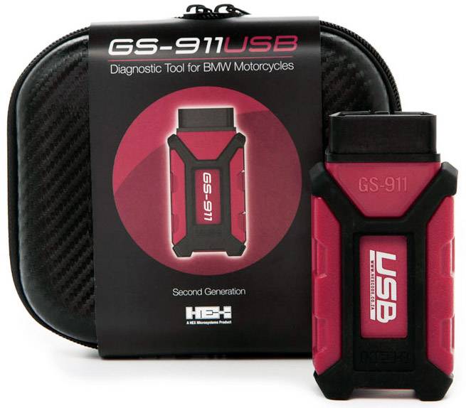 HEX GS-911 USB Testeur OBD2 pour moto adapté pour (marque automobile): BMW (Motorrad) 10 véhicules