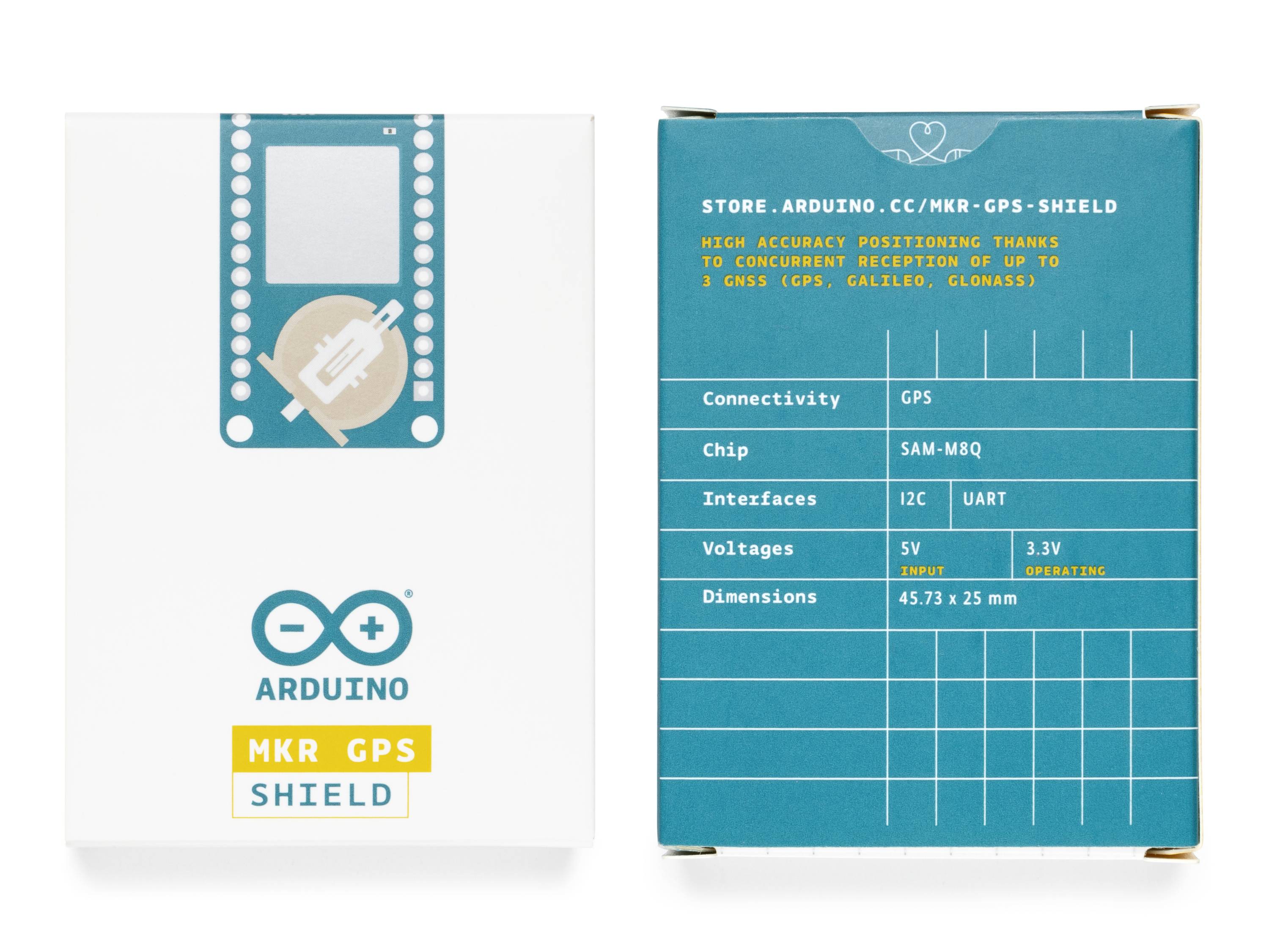 Arduino ASX00017 MKR GPS Carte de réception GPS Convient pour (kits de développement): Arduino