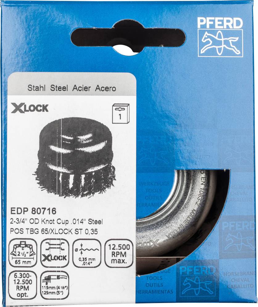 PFERD TOOLS Brosse boisseau torsadée X-Lock 43305025 1 pc(s)