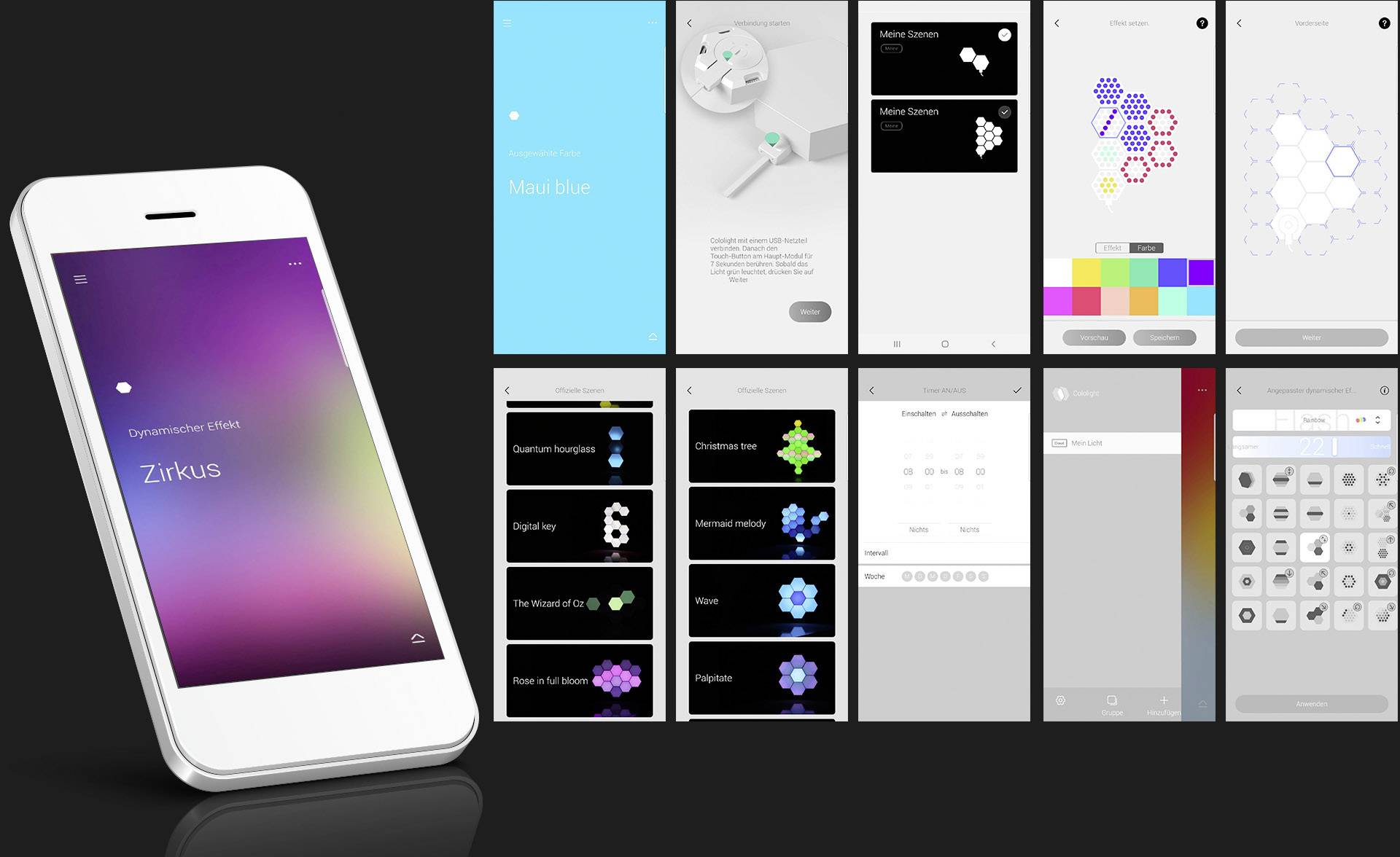Cololight Système d'éclairage Smart Home Cololight (set de démarrage avec module d'extension) RVBB Alexa, Google Home