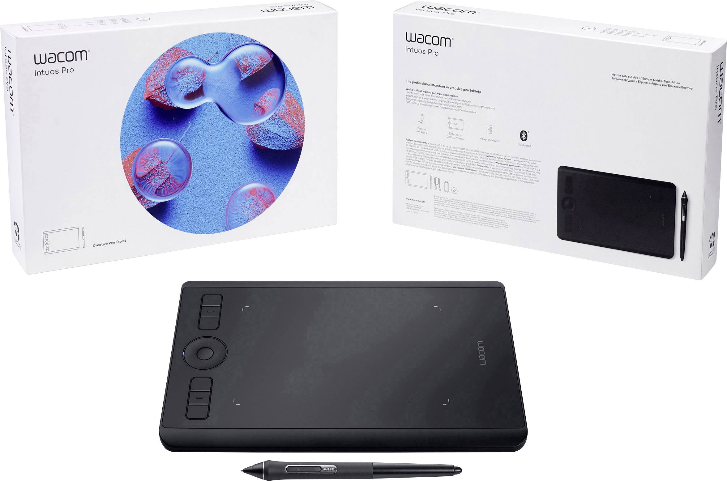 Tablette graphique USB Wacom Intuos Pro S noir