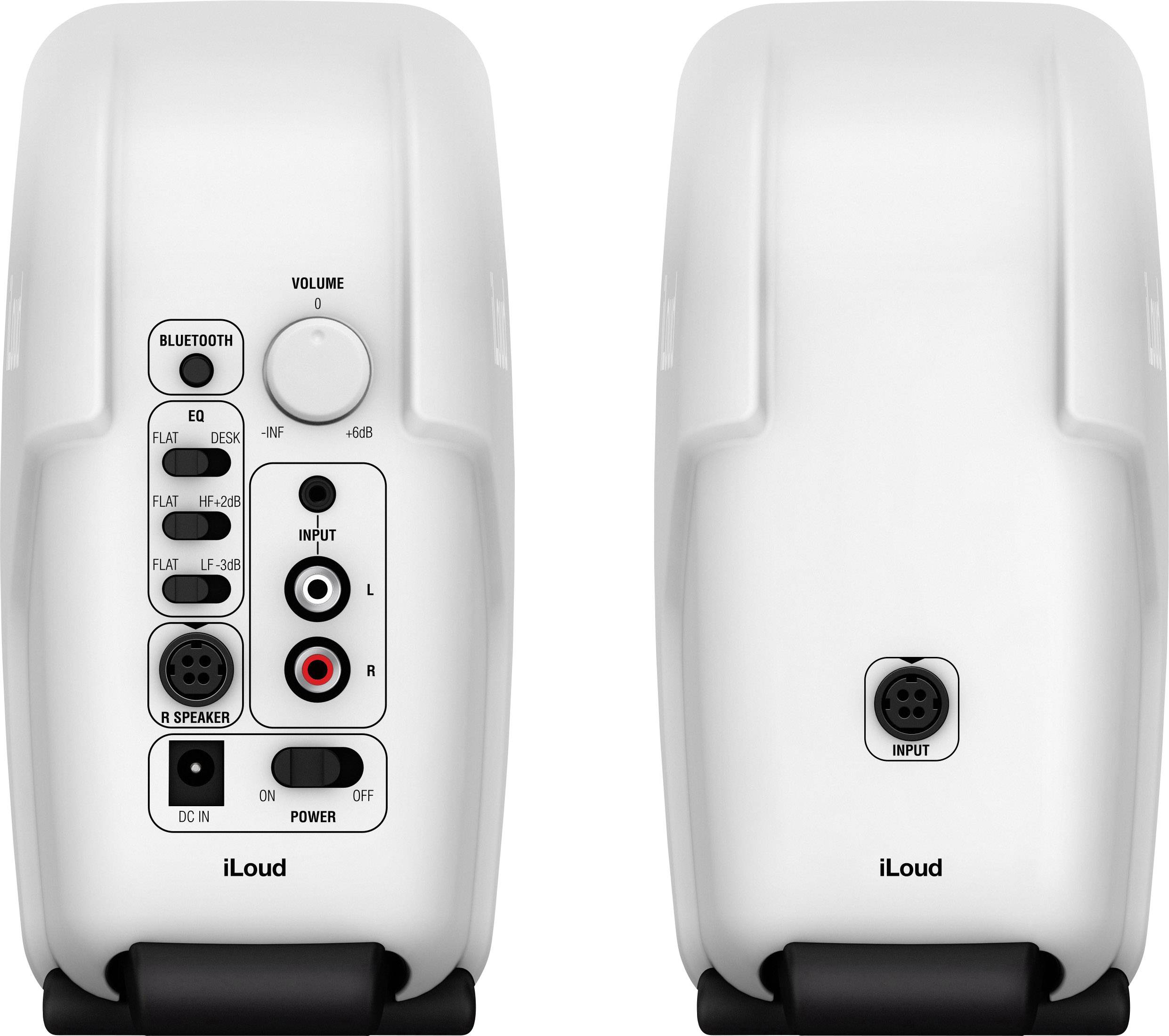 IK Multimedia iLoud Micro White Special Edition Enceinte active de moniteur 7.6 cm 3 pouces 50 W 1 paire(s)