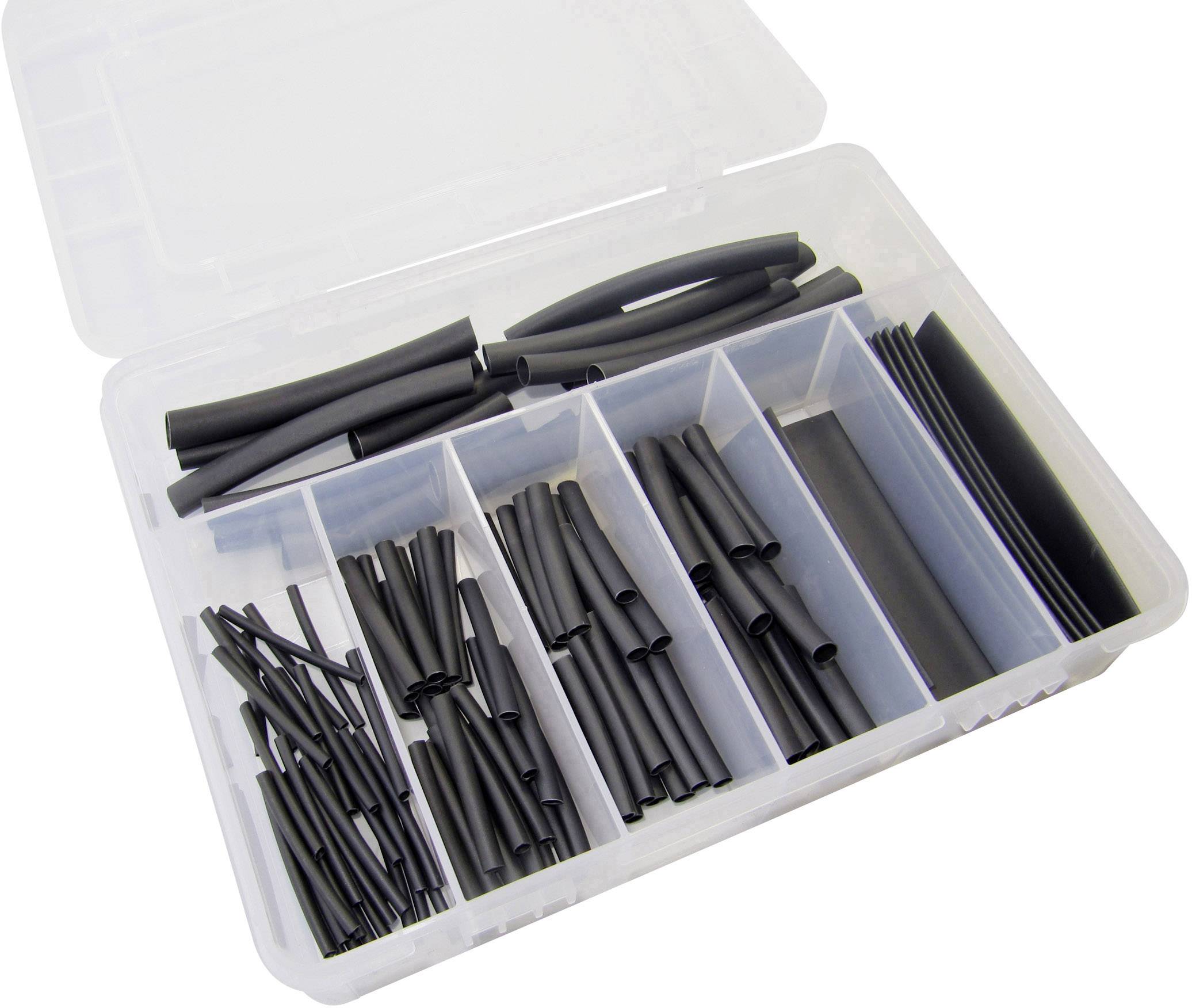Hongshang Sort. S-127 Assortiment de gaines thermorétractables noir Taux de retreint:2:1 127 parties