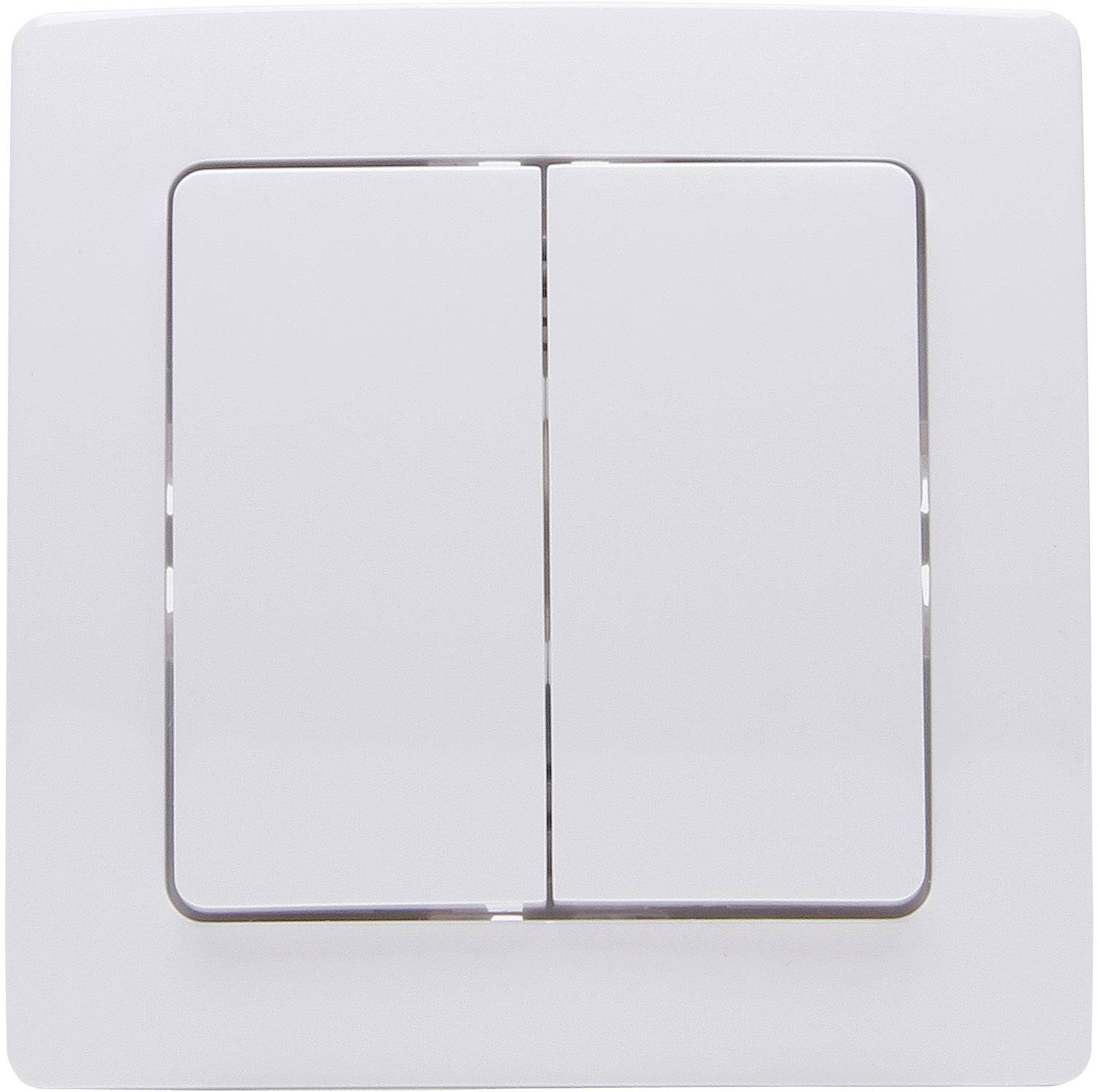 Kopp Free Control3.0 2 canaux;Interrupteur mural;Free Control 3.0;blanc arctique
