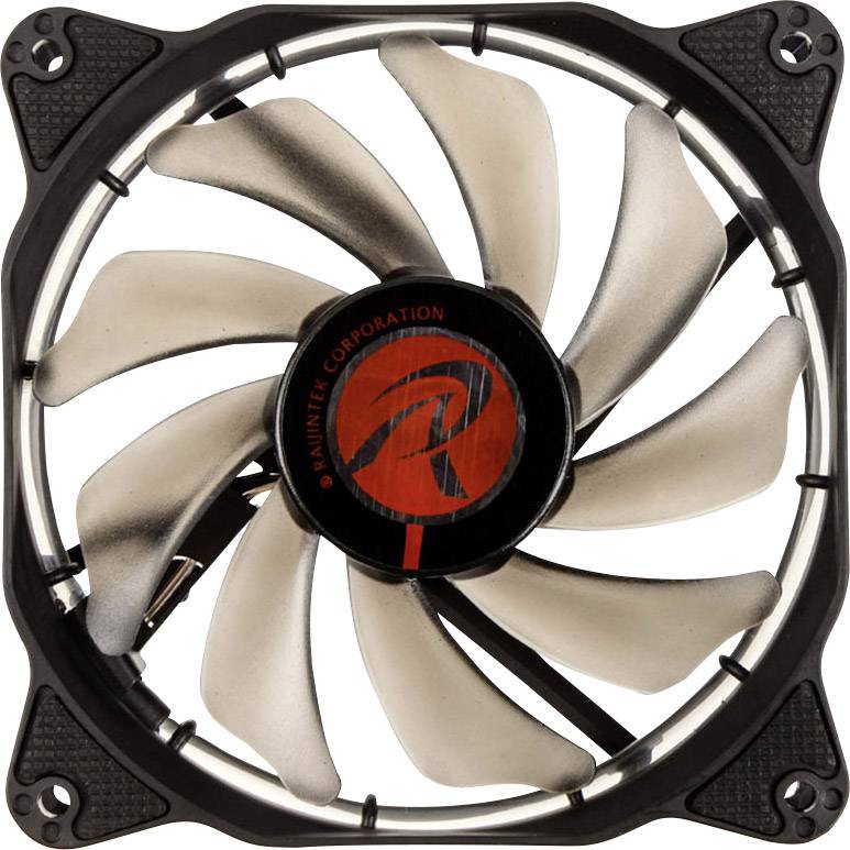 Raijintek AURAS 12 RGB Ventilateur pour PC noir, RVB (l x H x P) 120 x 120 x 25 mm avec éclairage LED
