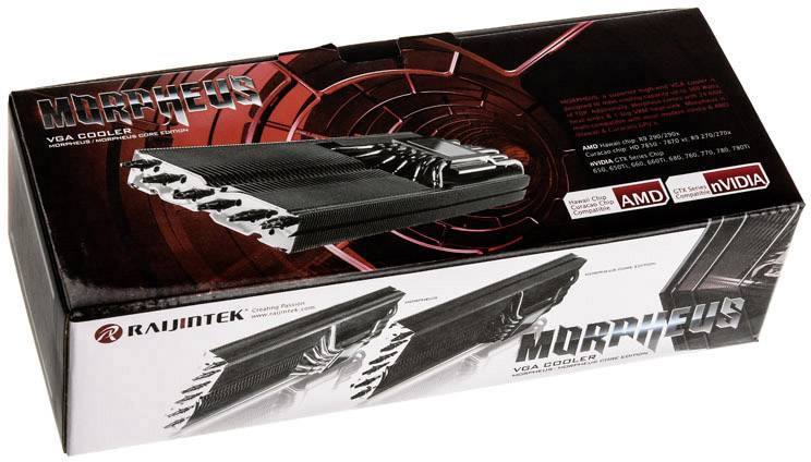 Raijintek Morpheus II Core Black Refroidisseur de carte graphique avec pâte thermique