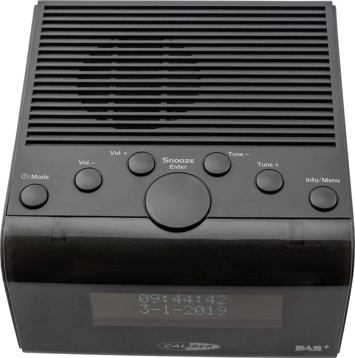 Caliber HCG011DAB Radio-réveil DAB+, FM noir