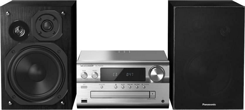 Panasonic SC-PMX94 Chaîne stéréo AUX, Bluetooth, DAB+, CD, FM, audio haute résolution 2 x 60 W argent