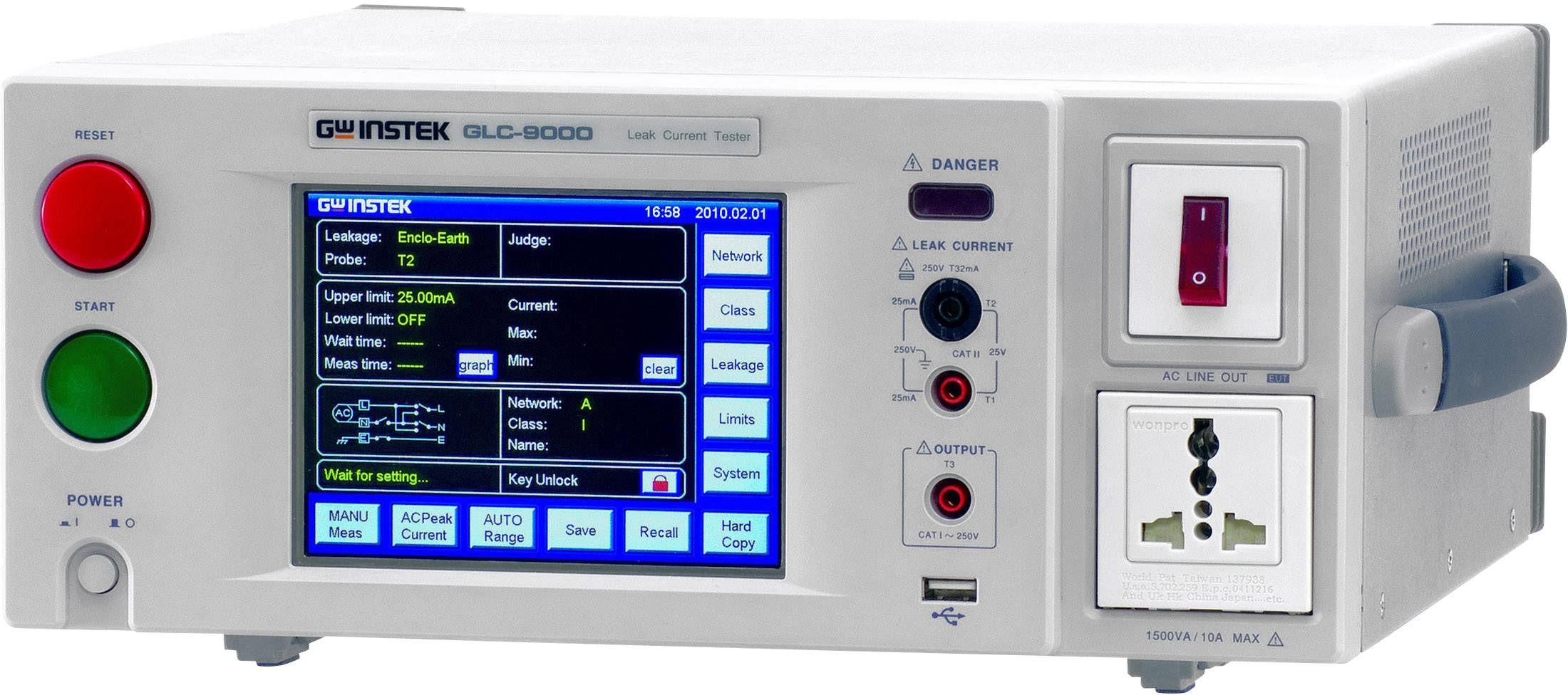 GW Instek GLC-9000 Appareil de mesure de l'isolation