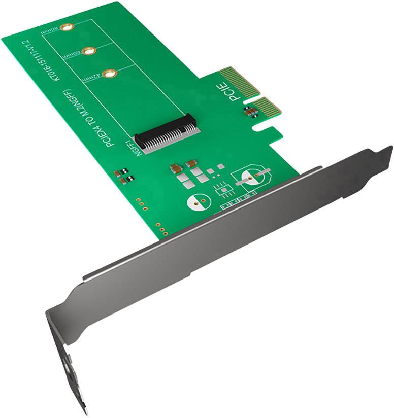 ICY BOX IB-PCI208 1 port Contrôleur M.2 PCIe x4 convient pour (SSD): M.2 PCIe NVMe SSD
