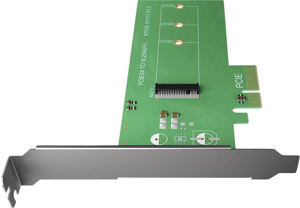 ICY BOX IB-PCI208 1 port Contrôleur M.2 PCIe x4 convient pour (SSD): M.2 PCIe NVMe SSD