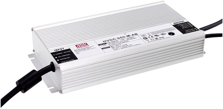 MW Mean Well HVGC-650-M-AB Driver de LED à puissance constante 651 W 4.2 - 5.25 A 62 - 155 V/DC réglable, dimmable, circuit PFC