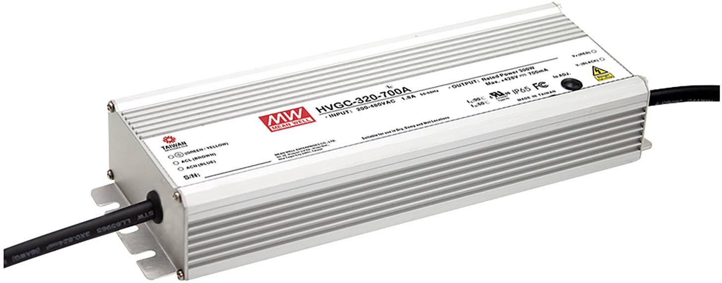 Mean Well HVGC-320-2100AB Driver de LED à courant constant 320 W 1050 - 2100 mA 76.2 - 152.4 V/DC réglable, dimmable, fonction