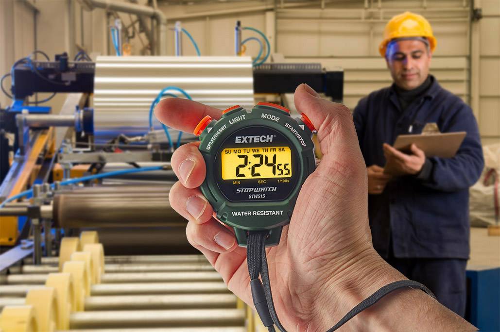Extech Chronomètre numérique vert foncé