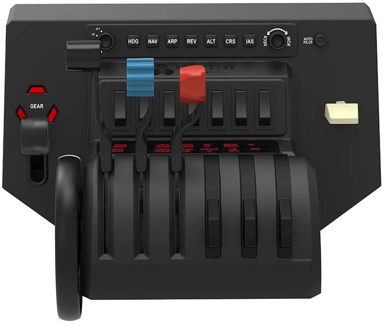Aerosoft Honeycomb Bravo Throttle Quadrant contrôleur pour simulateur de vol USB PC noir