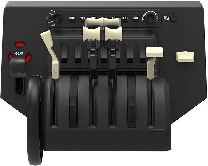 Aerosoft Honeycomb Bravo Throttle Quadrant contrôleur pour simulateur de vol USB PC noir