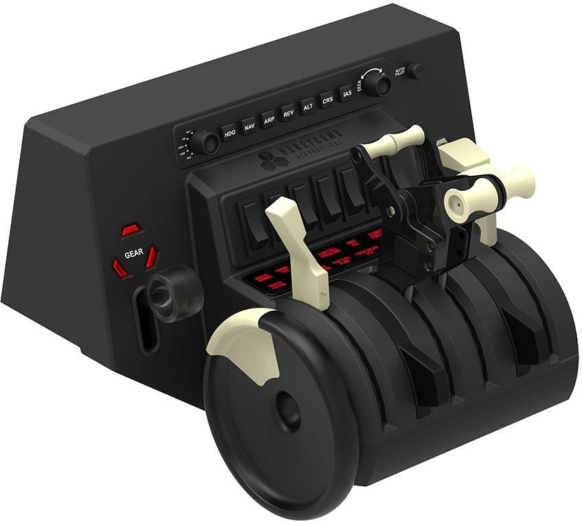 Aerosoft Honeycomb Bravo Throttle Quadrant contrôleur pour simulateur de vol USB PC noir