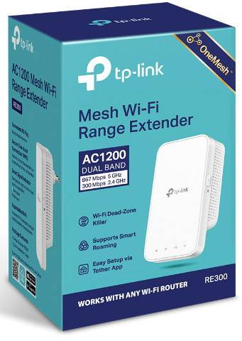 TP-LINK AC1200 Répéteur Wi-Fi 867 MBit/s 2.4 GHz, 5 GHz maillé
