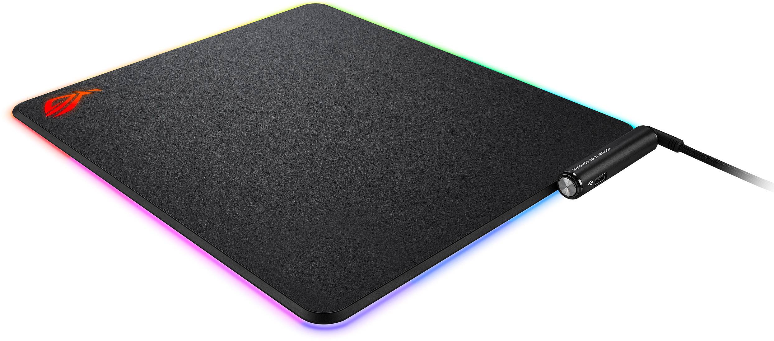 Tapis de souris de gaming Asus ROG Balteus éclairé noir, RVB