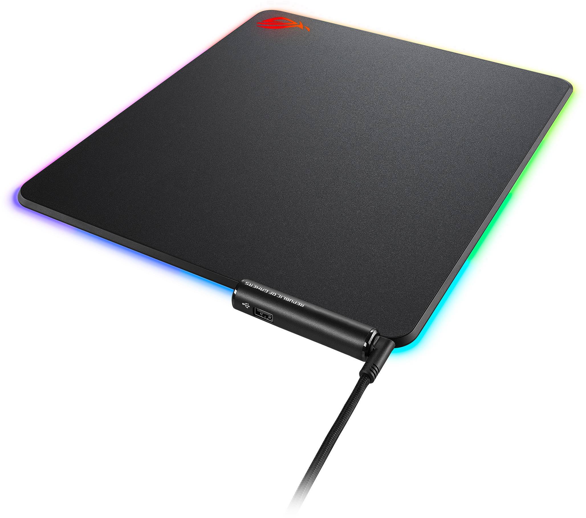 Tapis de souris de gaming Asus ROG Balteus éclairé noir, RVB